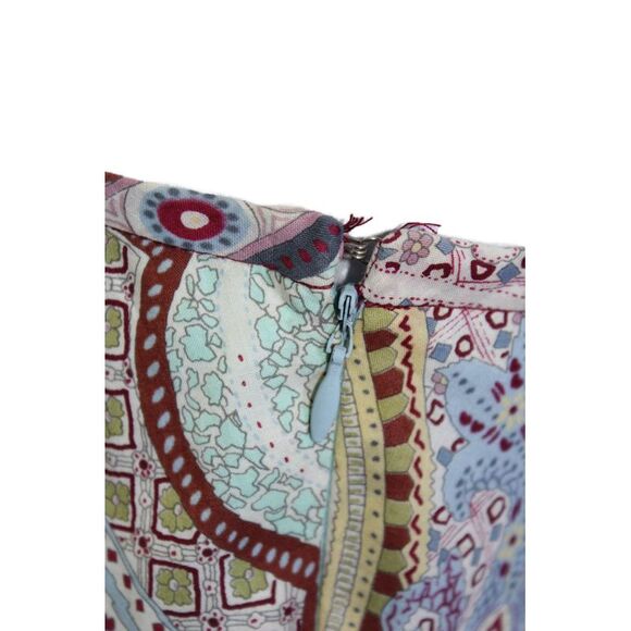 Cynthia Cynthia Steffe Womens Textured Trim Lace Abstract Skirt Green Size 6 - Picture 4 of 7